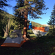 After a rainy night, I attempt to dry out my gear before hitting the trail.